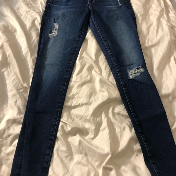 AG-ED Denim distressed skinny ankle blue Jeans size 27​ - Picture 3 of 6